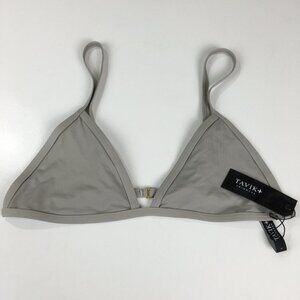 Travik Swimwear Bikini Top Adj Strap Gray